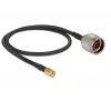 Coaxiale kabel DeLOCK 88937 CFD200 0,5 m RP-SMA zwart
