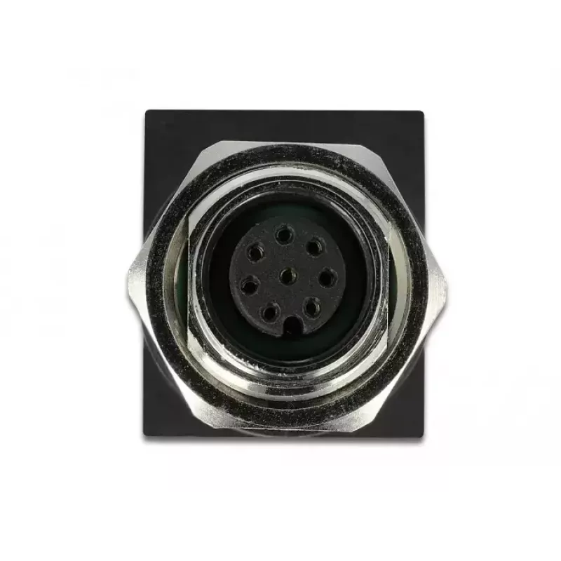 Kabeladapter DeLOCK 66314 M12 RJ45 zwart