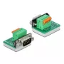 Draadverbinder D-Sub 9 DeLOCK 66554 groen