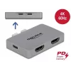 Dual-HDMI-adapter DeLOCK 64123 voor MacBook