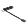 DeLOCK M.2 Key A+E naar PCIe x16 NVMe adapter afgehoekt met 20 cm kabel