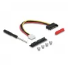 DeLOCK M.2 Key A+E naar PCIe x4 NVMe-adapter afgehoekt met 20 cm kabel
