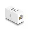 Delock 88134 Adapter RJ45-aansluiting naar RJ45-aansluiting, Cat.6A UTP, wit