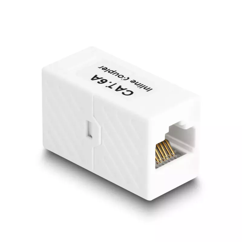 Delock 88134 Adapter RJ45-aansluiting naar RJ45-aansluiting, Cat.6A UTP, wit