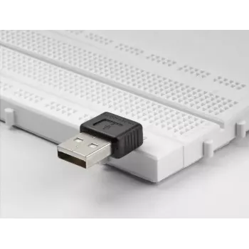 DeLOCK adapter USB 2.0 Type-A stekker naar 4-pin 90° afgehoekt