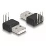 DeLOCK adapter USB 2.0 Type-A stekker naar 4-pin 90° afgehoekt