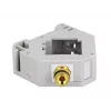 Keystone-module DELOCK 87162 — aansluitklem naar aansluitklem, grijs/wit, 60,1 × 59,4 × 21,6 mm