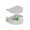 Keystone-module DELOCK 87165 — SC-naar-SC-adapter, groen/grijs/wit, 60,1×59,4×21,6 mm