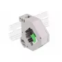 Keystone-module DELOCK 87165 — SC-naar-SC-adapter, groen/grijs/wit, 60,1×59,4×21,6 mm