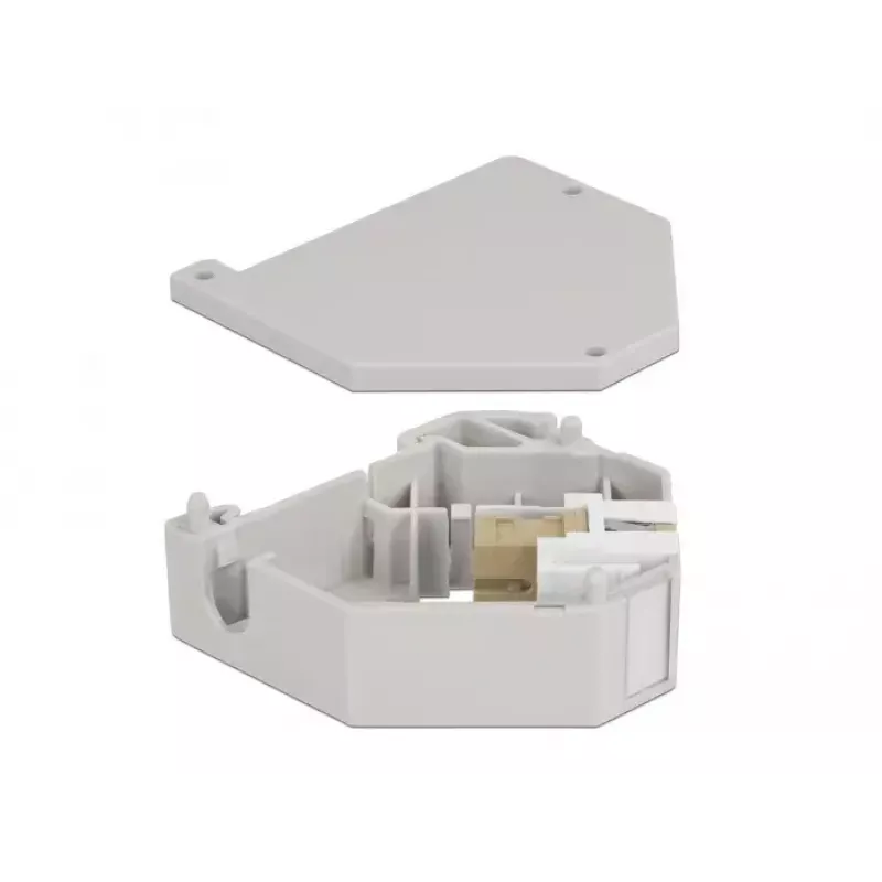 Keystone-module DELOCK 87167 — SC-naar-SC-adapter, grijs, 60,1×59,4×21,6 mm