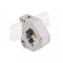 Keystone-module DELOCK 87167 — SC-naar-SC-adapter, grijs, 60,1×59,4×21,6 mm