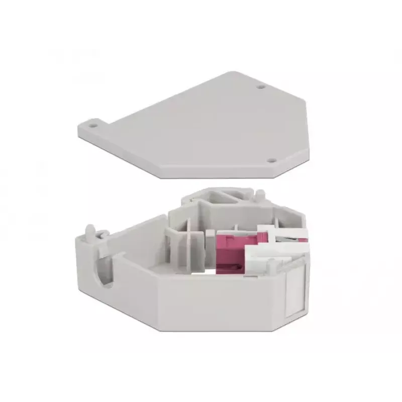 Delock 87182 DIN-rail Keystone-module SC Simplex-adapter, violet