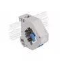 Keystone-module DELOCK 87189 — LC naar LC duplex, kleuren blauw/grijs/wit, 60,1×59,4×21,6 mm
