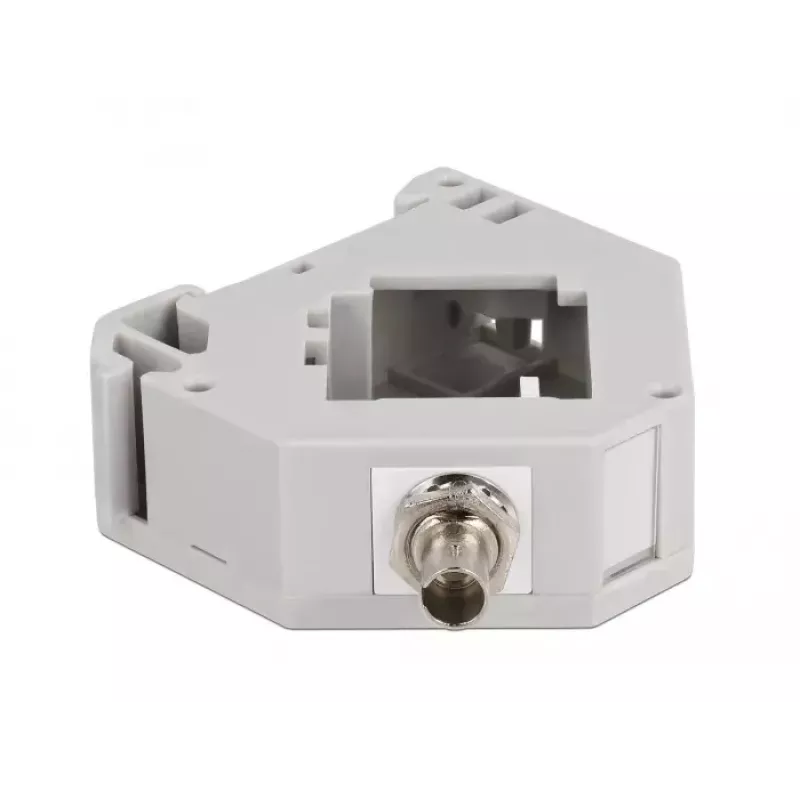 DeLOCK DIN-railadapter ST simplex bus naar ST simplex bus grijs