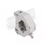 DeLOCK DIN-railadapter ST simplex bus naar ST simplex bus grijs