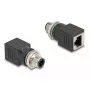 DeLOCK 60061 kabel-gender-changer M12 RJ-45 zwart