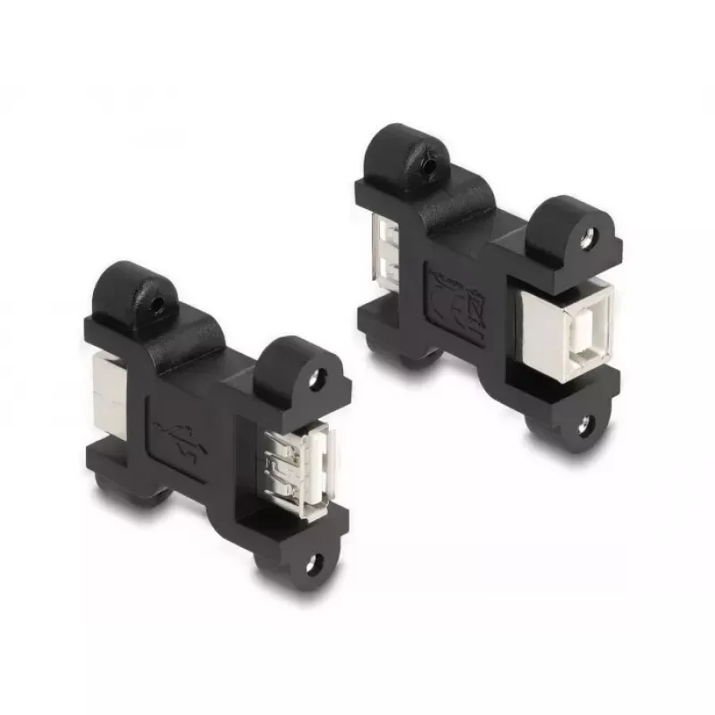 DeLOCK USB 2.0 adapter Type-A-bus naar Type-B-bus met schroefaansluiting