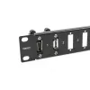 DeLOCK 19 inch paneel voor adapter 16 poorten zwart rackmontage 1U
