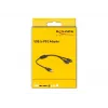 DeLOCK 61061 PS/2-kabel 0,43 m 2x 6-pin Mini-DIN USB A zwart
