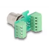 DeLOCK M12 transfermodule-adapter 8-polig A-gecodeerd bus naar 9-polige klemmenstrook