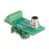 DeLOCK M12 transfermodule-adapter 8-polig A-gecodeerd bus naar 9-polige klemmenstrook