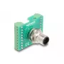 DeLOCK M12 transfermodule-adapter 17-polig A-gecodeerd stekker naar 18-polige klemmenstrook