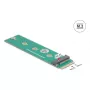 DeLOCK interne M.2-adapter 64343 host M.2 stekker groen