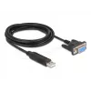DeLOCK 67382 USB 2.0 naar RS-232 DB9 seriële adapter 1,8 m