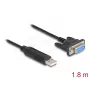 DeLOCK 67382 USB 2.0 naar RS-232 DB9 seriële adapter 1,8 m