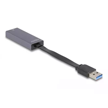 DeLOCK 66247 kabeladapter RJ-45 USB A grijs 0,09 m