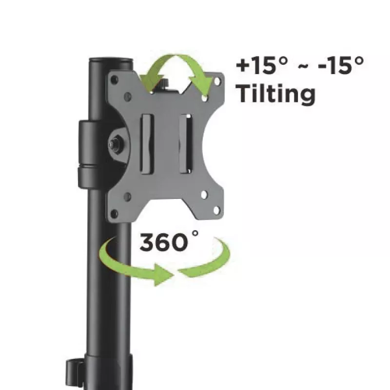 Techly ICA-LCD 401 monitorhouder / standvoet 81,3 cm (32 inch) voor op het bureau zwart
