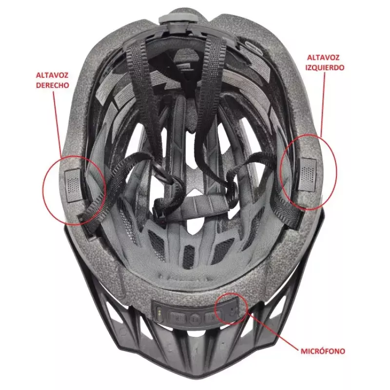 Livall MT1 Neo MTB Bluetooth-fietshelm, 58-62 cm, LED/SOS/Intercom, rood (MT1NEO-L-RED)