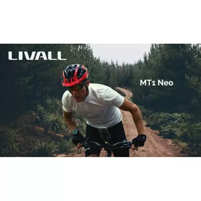 Livall MT1 Neo MTB Bluetooth-fietshelm, 58-62 cm, LED/SOS/Intercom, rood (MT1NEO-L-RED)