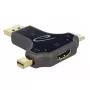 DeLOCK 64060 3-in-1 monitoradapter, USB-C / DisplayPort / mini DisplayPort-ingang naar HDMI-uitgang, 4K 60 Hz, zwart