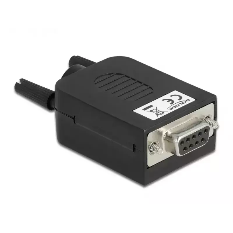 Draadverbinder DeLOCK 66257 Sub-D 9 10-polige aansluitklem zwart