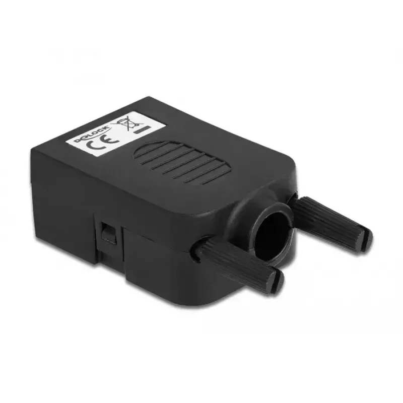 Draadverbinder DeLOCK 66257 Sub-D 9 10-polige aansluitklem zwart