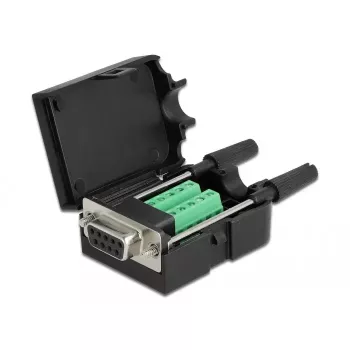 Draadverbinder DeLOCK 66257 Sub-D 9 10-polige aansluitklem zwart