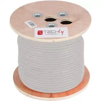Techly ITP-C5F-305-RIS netwerkkabel grijs 305 m Cat5e F/UTP (FTP)