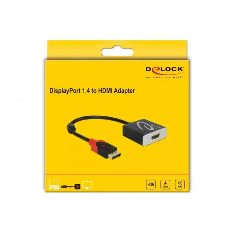 Actieve DisplayPort 1.4 naar HDMI-adapter DeLOCK 65207