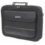 Manhattan Empire laptoptas 17,3 inch, clamshell-ontwerp, accessoirevak, schouderband (afneembaar), notebooktas, zwart, drie jaar garantie