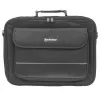 Manhattan Empire laptoptas 17,3 inch, clamshell-ontwerp, accessoirevak, schouderband (afneembaar), notebooktas, zwart, drie jaar garantie