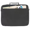 Manhattan Empire laptoptas 17,3 inch, clamshell-ontwerp, accessoirevak, schouderband (afneembaar), notebooktas, zwart, drie jaar garantie