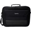 Manhattan Empire laptoptas 17,3 inch, clamshell-ontwerp, accessoirevak, schouderband (afneembaar), notebooktas, zwart, drie jaar garantie