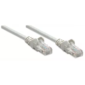 Intellinet netwerk-patchkabel, Cat6, 15 m, grijs, CCA, U/UTP, PVC, RJ45, vergulde contacten, rastongbescherming, knikbescherming, levenslange garantie