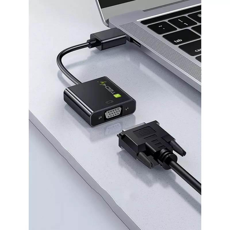 Techly IDATA HDMI-VGA4 adapter van Mini HDMI (Type C) naar VGA, male/female