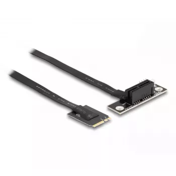 DeLOCK M.2 Key A+E naar PCIe x1 NVMe-adapter afgehoekt 20 cm kabel
