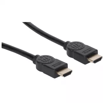 Manhattan HDMI 8K@60Hz kabel met Ethernet, 2 m, gecertificeerd, geschikt voor ALLE 8K, 4K & 1080p/HD-toepassingen – nu upgraden of klaar zijn wanneer je het nodig hebt, stekker naar stekker, zwart, 4K@120Hz, levenslange garantie, Ultra High Speed