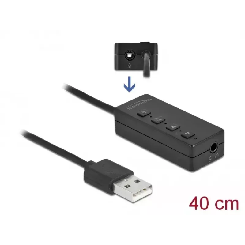 USB-headset en microfoon-adapter DeLOCK 66731