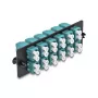 DeLOCK glasvezel-adapterpaneel LC Duplex OM4 12 poorten aqua