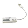 Techly USB2.0 naar Fast Ethernet 10/100 Mbit/s converter, bekabeld, USB, Ethernet, 100 Mbit/s, wit